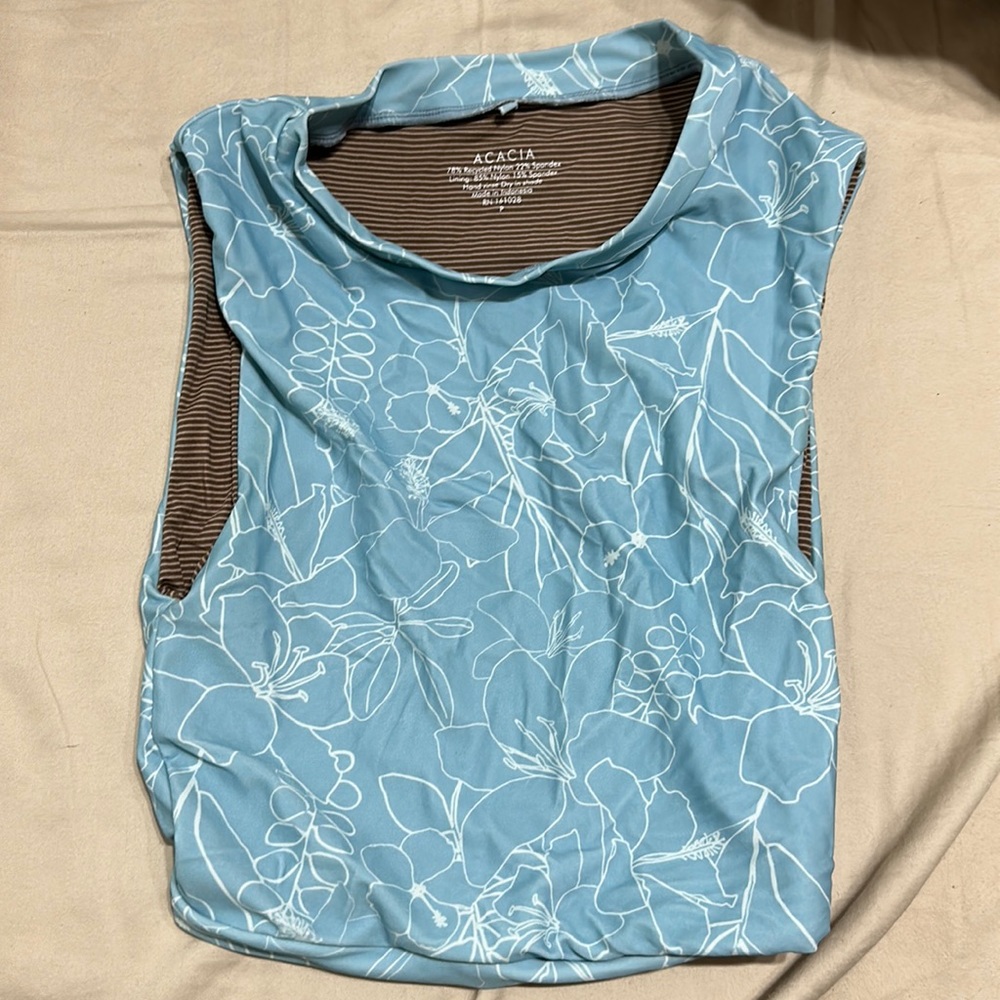 Acacia crop top/ swim top